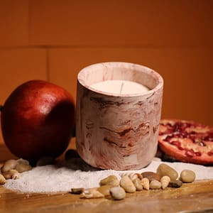Bougie parfumée Fruit Grenade Fait-Maison Artisanat Français à Offrir et Acheter 1 - Oeuvre d'Art Artisanat Français Intérieur maison à Offrir et Acheter