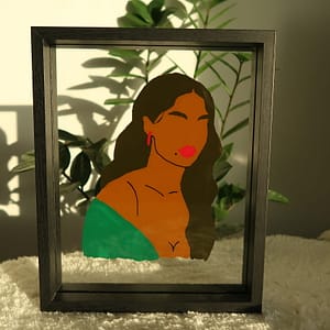 Tableau Marina Femme Latine Artisanat Français Afro Intérieur maison - Oeuvre d'Art Artisanat Français Intérieur maison à Offrir et Acheter