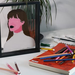 morgan - Tableau Morgane Femme Blanche Artisanat Français Afro Intérieur maison - Oeuvre d'Art Artisanat Français Intérieur maison à Offrir et Acheter