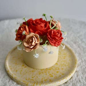 Mini bouquet en plâtre